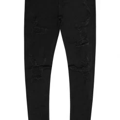 MENS JEANS Denim Oscar Black 5 Pocket Jean