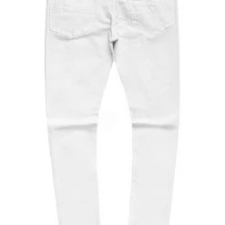 MENS JEANS Oscar White 5 Pocket Jean Denim