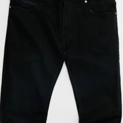 MENS JEANS OSCAR 5 POCKET JEAN / KNEE SLIT-BLACK