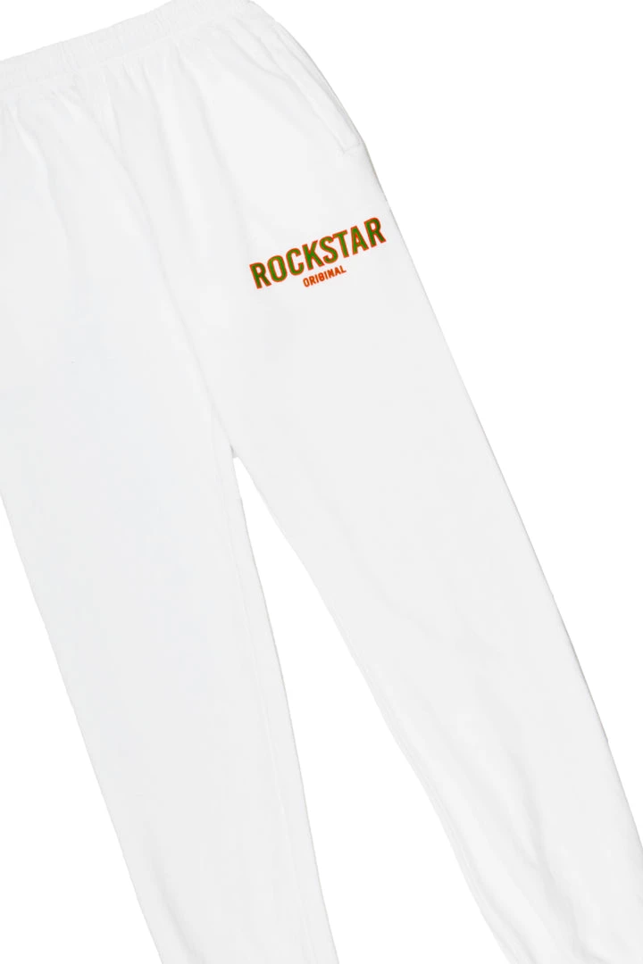 MENS TRACK SETS CASEY T-SHIRT/PANT SET-WHITE 6 MENS TRACK SETS CASEY T-SHIRT/PANT SET-WHITE