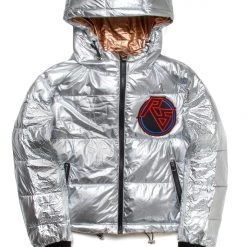 WOMENS OUTERWEAR VERGE PUFFER JACKET-SILVER