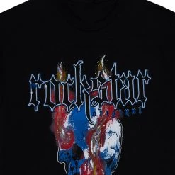 MENS TEES PYROH GRAPHIC T-SHIRT-BLACK