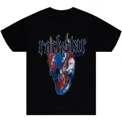 MENS TEES PYROH GRAPHIC T-SHIRT-BLACK