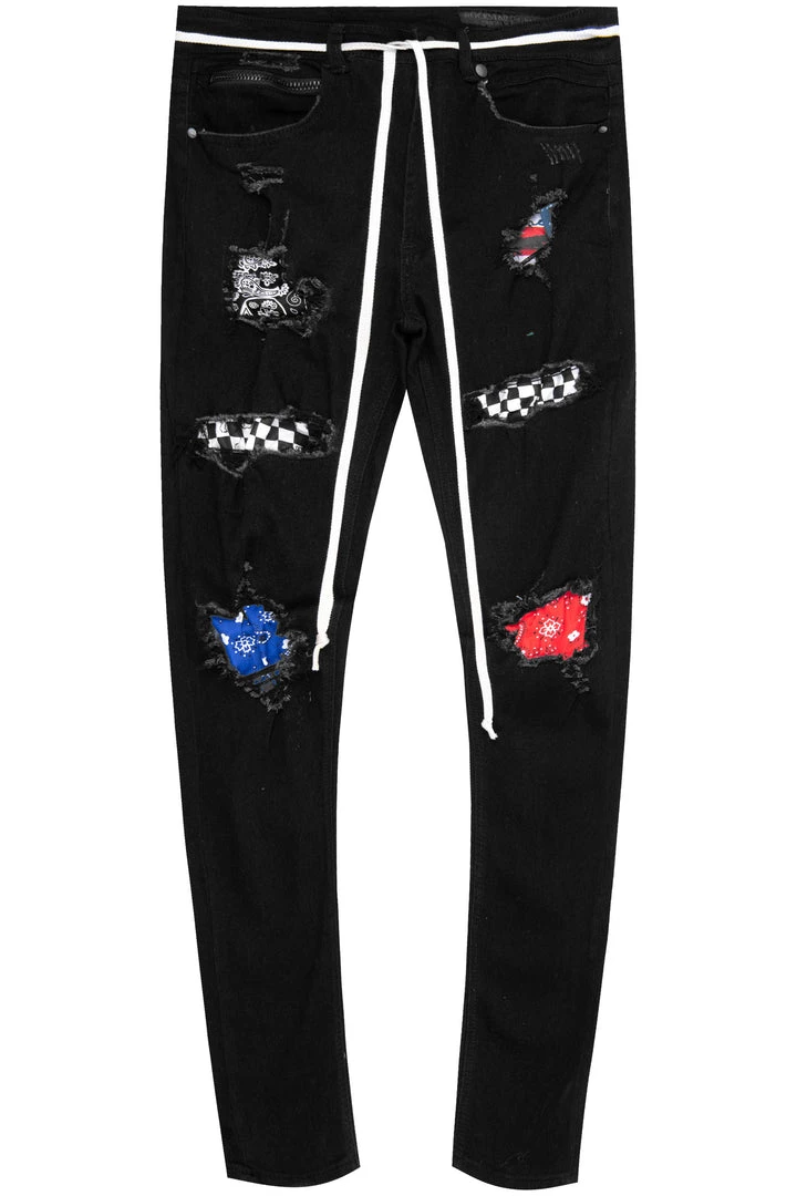 MENS JEANS PAYTEN PATCH JEAN-BLACK 1 MENS JEANS PAYTEN PATCH JEAN-BLACK