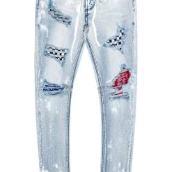 MENS JEANS PAYTEN PATCH JEAN-BLUE