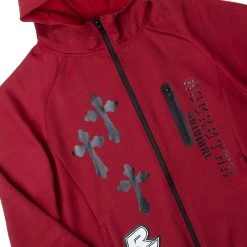 MENS TRACK SETS QADIR GRAPHIC TRACK SET-BURGUNDY