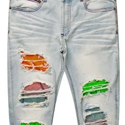 MENS JEANS Rae Green Crystal Jean Denim