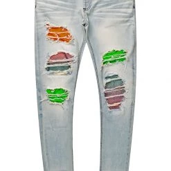 MENS JEANS Rae Green Crystal Jean Denim