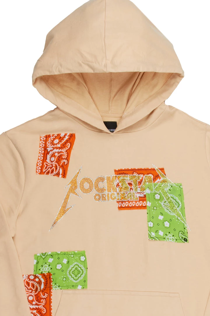 MENS HOODIES & SWEATSHIRTS RAE GRAPHIC HOODIE-ORANGE/GREEN 2 MENS HOODIES & SWEATSHIRTS RAE GRAPHIC HOODIE-ORANGE/GREEN