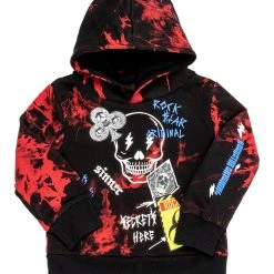BOYS HOODIES & SWEATSHIRTS KIDS SNOH HOODIE-BLACK/RED