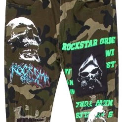 MENS JEANS Denim RIDGE PRINTED JEAN- GREEN