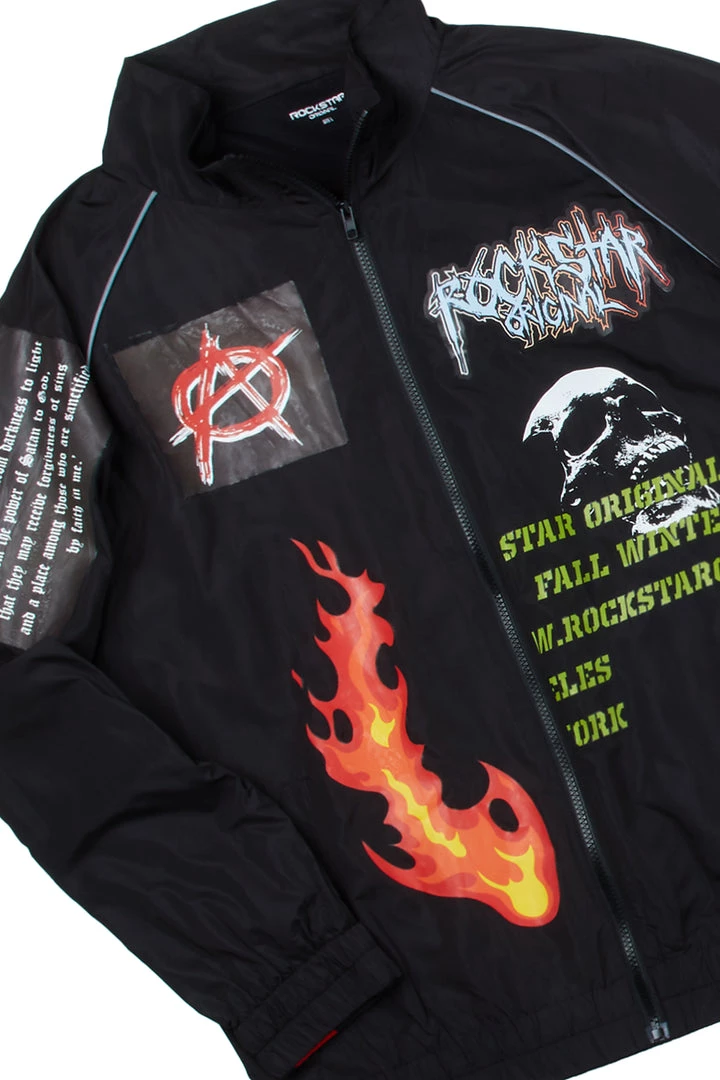 MENS TRACK SETS RIDGE ZIPPER JACKET TRACK SET-BLACK 2 MENS TRACK SETS RIDGE ZIPPER JACKET TRACK SET-BLACK