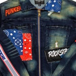 MENS DENIM JACKETS RIKU DENIM JACKET-DARK WASH