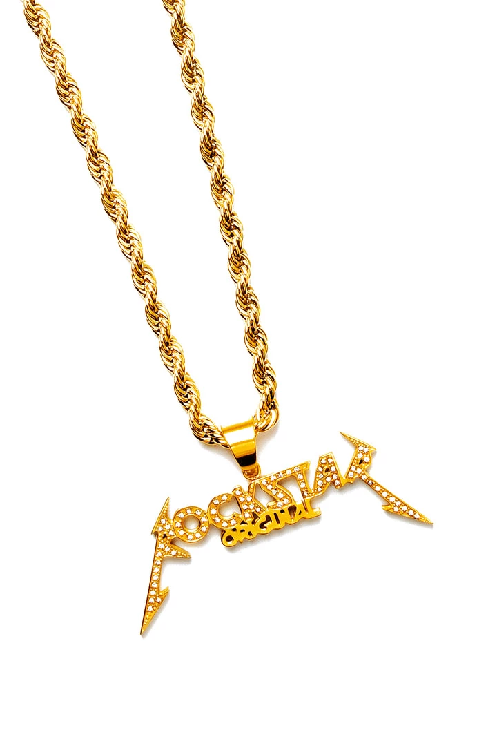MENS ACCESSORIES ROCKSTAR ORIGINAL PENDANT NECKLACE - GOLD 1 MENS ACCESSORIES ROCKSTAR ORIGINAL PENDANT NECKLACE - GOLD