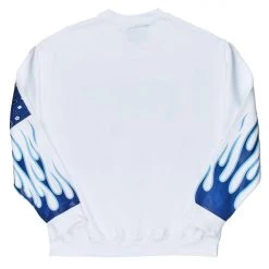MENS HOODIES & SWEATSHIRTS RONIN GRAPHIC CREWNECK -WHITE Tops