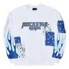 MENS HOODIES & SWEATSHIRTS RONIN GRAPHIC CREWNECK -WHITE Tops