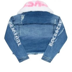 WOMENS JACKETS Best Seller ROSE DENIM JACKET-MED. WASH