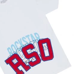 MENS TRACK SETS ROVER T-SHIRT/PANT SET- WHITE