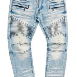 BOYS JEANS BOYS DAG BIKER JEAN-LIGHT WASH