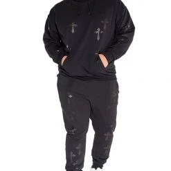 MENS TRACK SETS STARK TRACK SET-BLACK