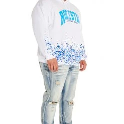 MENS HOODIES & SWEATSHIRTS POLLOCK HOODIE-WHITE Tops