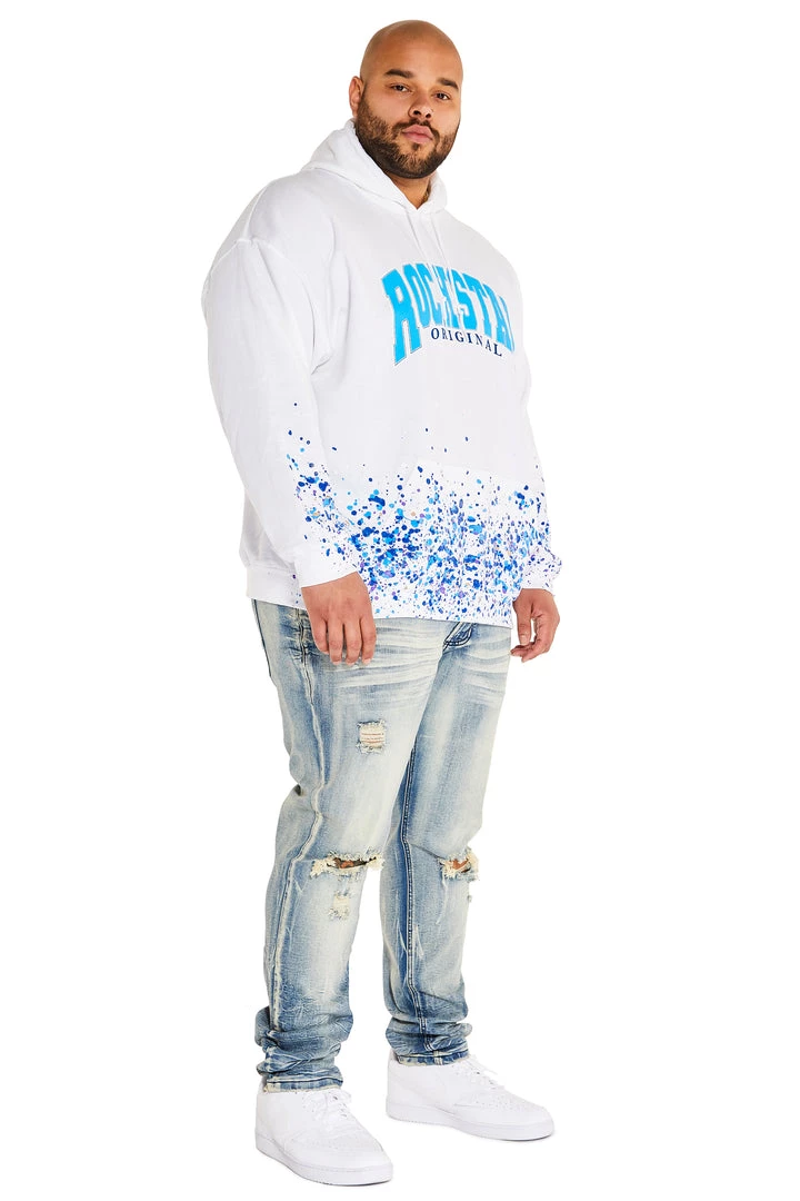 MENS HOODIES & SWEATSHIRTS POLLOCK HOODIE-WHITE Tops 2 MENS HOODIES & SWEATSHIRTS POLLOCK HOODIE-WHITE Tops