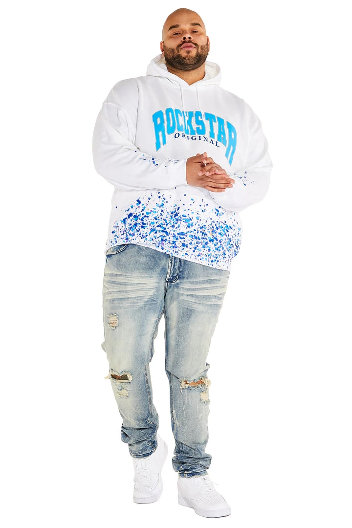 MENS HOODIES & SWEATSHIRTS POLLOCK HOODIE-WHITE Tops 1 MENS HOODIES & SWEATSHIRTS POLLOCK HOODIE-WHITE Tops