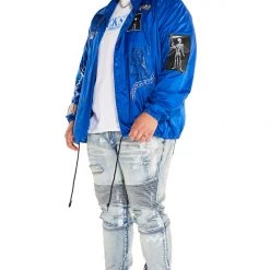 MENS JACKETS SYMBA NYLON JACKET-ROYAL BLUE