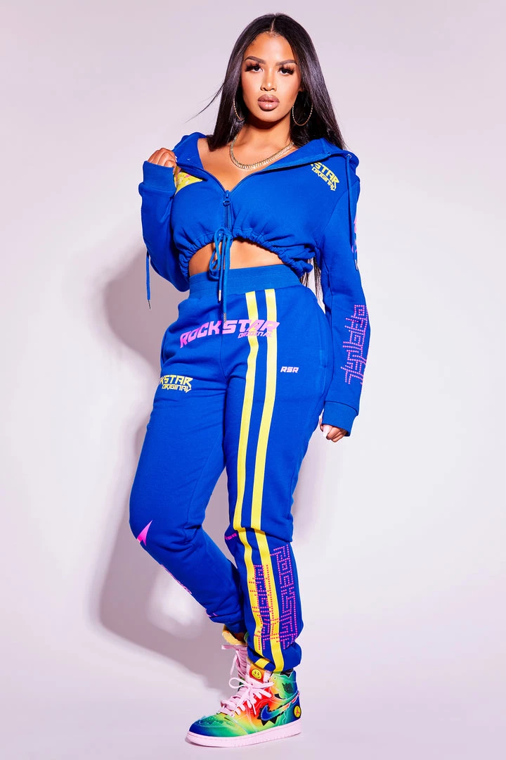 WOMENS TRACK SETS APRIL TRACKSET-ROYAL BLUE 1 WOMENS TRACK SETS APRIL TRACKSET-ROYAL BLUE