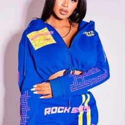 WOMENS TRACK SETS APRIL TRACKSET-ROYAL BLUE 9 WOMENS TRACK SETS APRIL TRACKSET-ROYAL BLUE