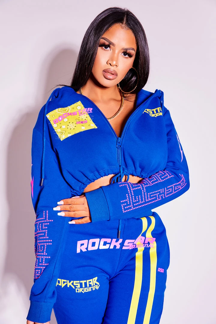 WOMENS TRACK SETS APRIL TRACKSET-ROYAL BLUE 4 WOMENS TRACK SETS APRIL TRACKSET-ROYAL BLUE