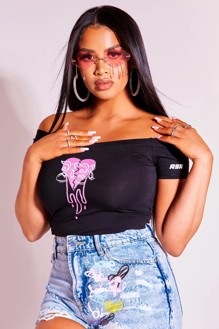 WOMENS TOPS JODIE OFF THE SHOULDER BODYSUIT-BLACK 4 WOMENS TOPS JODIE OFF THE SHOULDER BODYSUIT-BLACK