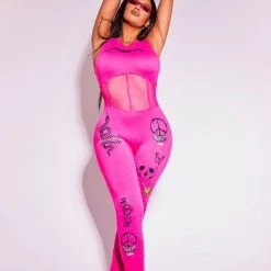 WOMENS ROMPERS & JUMPSUITS Best Seller KEHLANI JUMPSUIT-FUCSHIA