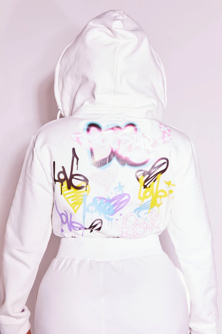 WOMENS TRACK SETS LESSIE TRACKSET-WHITE 5 WOMENS TRACK SETS LESSIE TRACKSET-WHITE