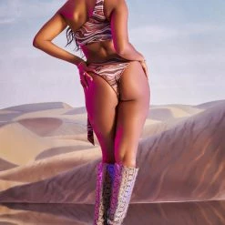 WOMENS SHAPEWEAR GROOVY BIKINI-BROWN