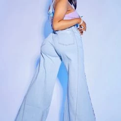 WOMENS ROMPERS & JUMPSUITS DONNA FLARE OVERALL-LIGHT WASH Best Seller 8 WOMENS ROMPERS & JUMPSUITS DONNA FLARE OVERALL-LIGHT WASH Best Seller