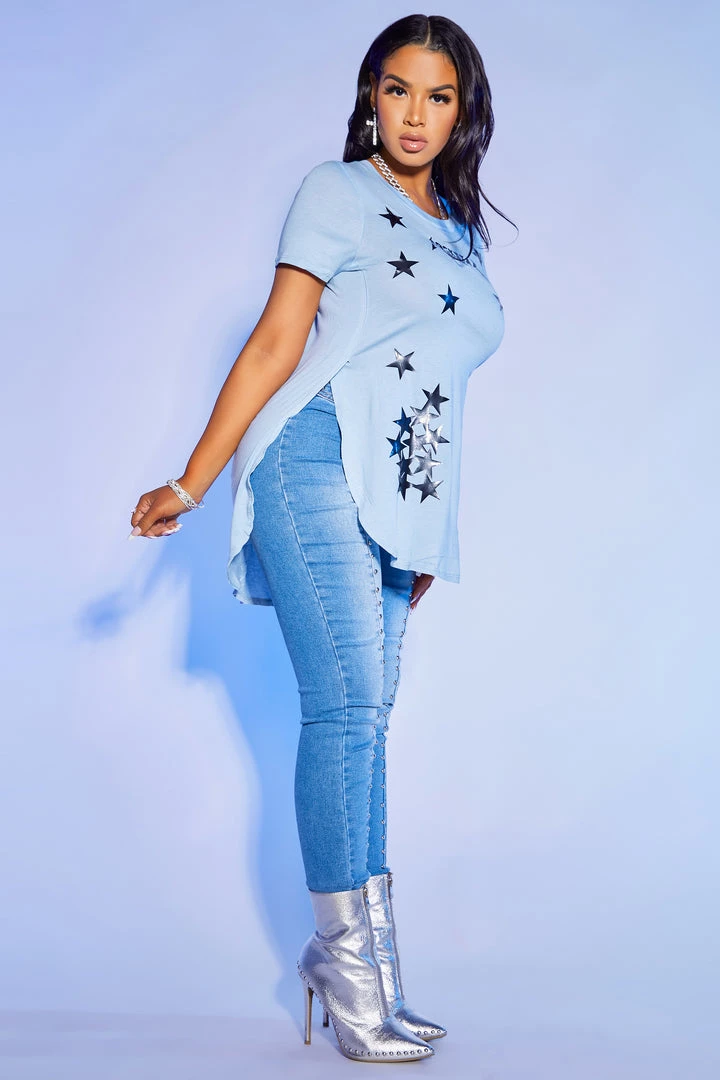 WOMENS TEES Best Seller JAVIN TEE-BLUE 3 WOMENS TEES Best Seller JAVIN TEE-BLUE