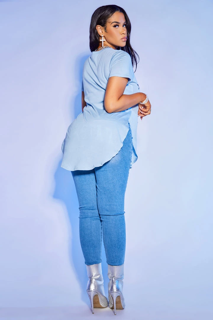 WOMENS TEES Best Seller JAVIN TEE-BLUE 5 WOMENS TEES Best Seller JAVIN TEE-BLUE