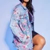 WOMENS JACKETS Best Seller ZAHIRAH OVERSIZED DENIM JACKET-MED. WASH