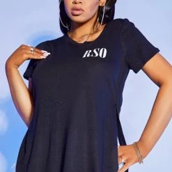 WOMENS TEES Best Seller JOSS OVERSIZED TEE-BLACK 8 WOMENS TEES Best Seller JOSS OVERSIZED TEE-BLACK