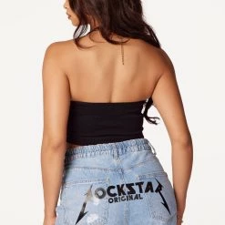 WOMENS TOPS Best Seller IZZIE RIBBED HALTER NECK TANK-BLACK 11 WOMENS TOPS Best Seller IZZIE RIBBED HALTER NECK TANK-BLACK