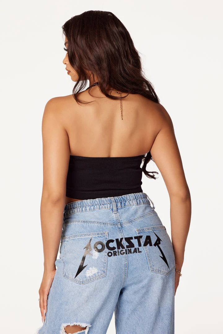 WOMENS TOPS Best Seller IZZIE RIBBED HALTER NECK TANK-BLACK 6 WOMENS TOPS Best Seller IZZIE RIBBED HALTER NECK TANK-BLACK