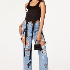 WOMENS TOPS Mallory Black Tank Best Seller