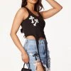 WOMENS TOPS Mallory Black Tank Best Seller