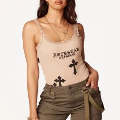 WOMENS TOPS Best Seller Lillie Beige Lace Trim Bodysuit 15 WOMENS TOPS Best Seller Lillie Beige Lace Trim Bodysuit