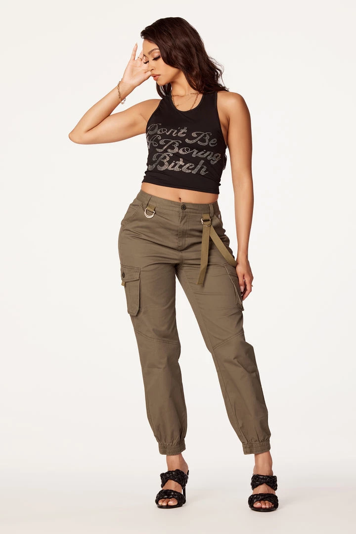 WOMENS TOPS Best Seller DON't BE BORING TANK-BLACK 3 WOMENS TOPS Best Seller DON't BE BORING TANK-BLACK