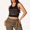 WOMENS TOPS Best Seller DON't BE BORING TANK-BLACK