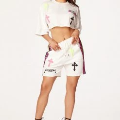 WOMENS ACTIVE SHORT SETS BEXLEY SHORT SET-WHITE