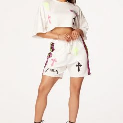 WOMENS ACTIVE SHORT SETS BEXLEY SHORT SET-WHITE