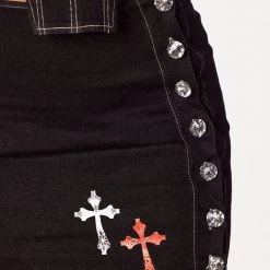 WOMENS DRESSES JORDAN DENIM SET-BLACK Best Seller